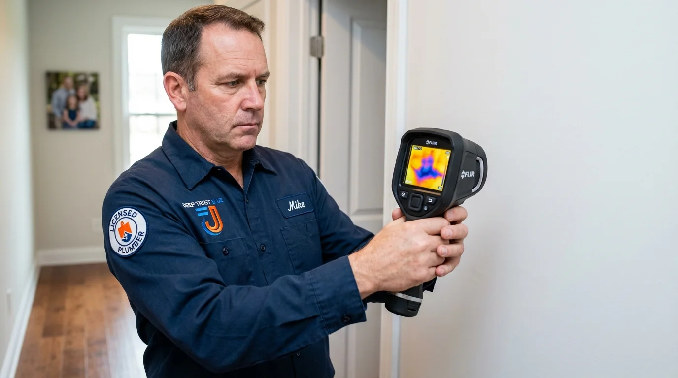 Thermal imaging leak detection by Johns Plumbing LLC in Morganton